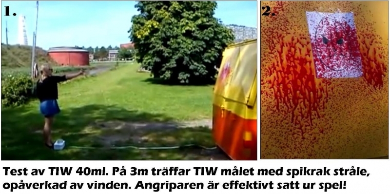 Försvarsspray test